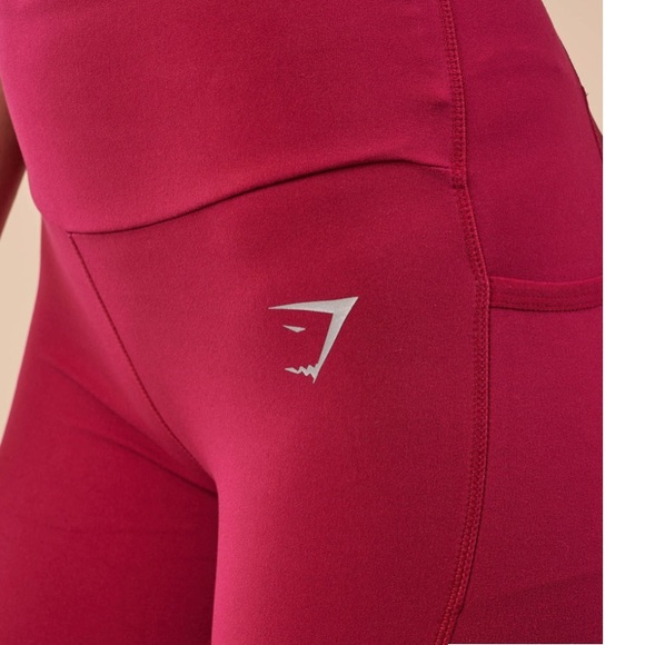 Gymshark Beet Aspire Leggings Small Pockets - Picture 5 of 7